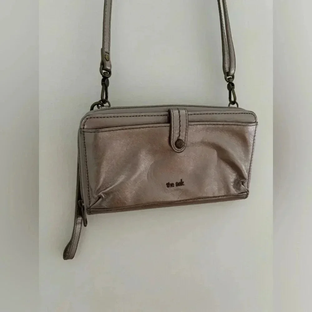 The Sak Silver Crossbody Wallet - Picture 7 of 9